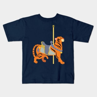 Carousel Animal Tiger Kids T-Shirt